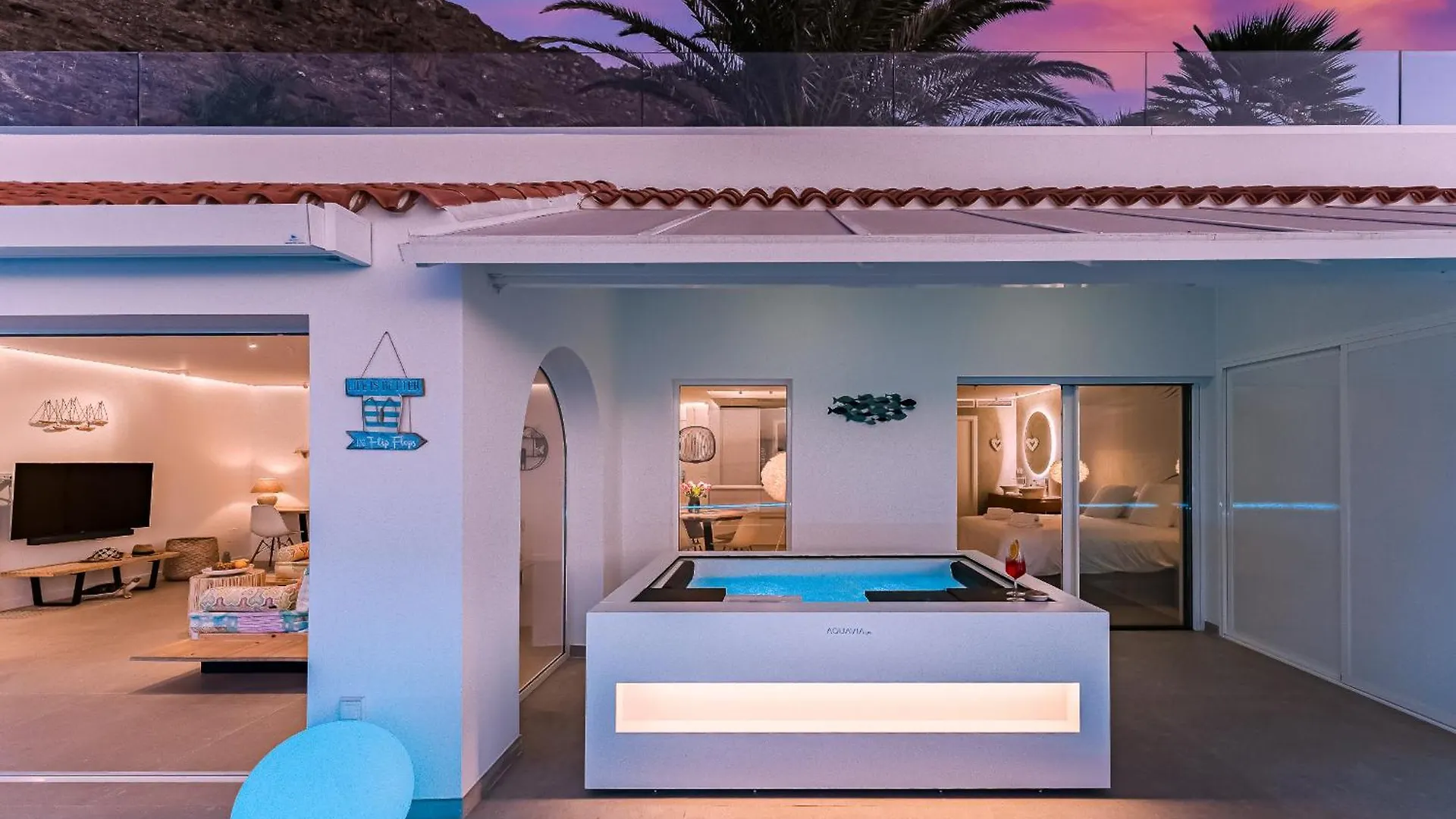 Blue Haven - Ocean View Penthouse With Jacuzzi And Pool Apartment Acantilado de los Gigantes