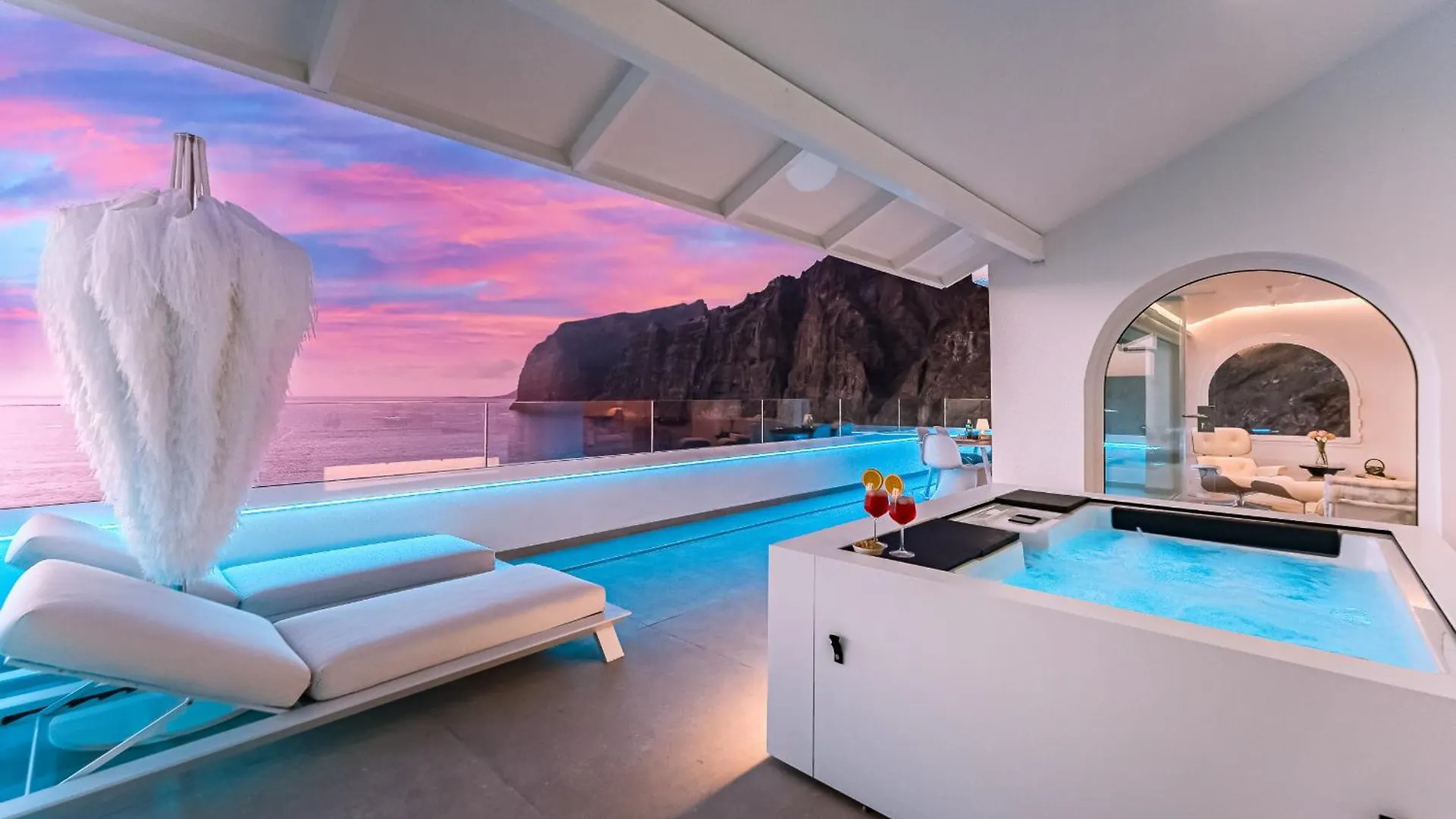 Blue Haven - Ocean View Penthouse With Jacuzzi And Pool Apartment Acantilado de los Gigantes