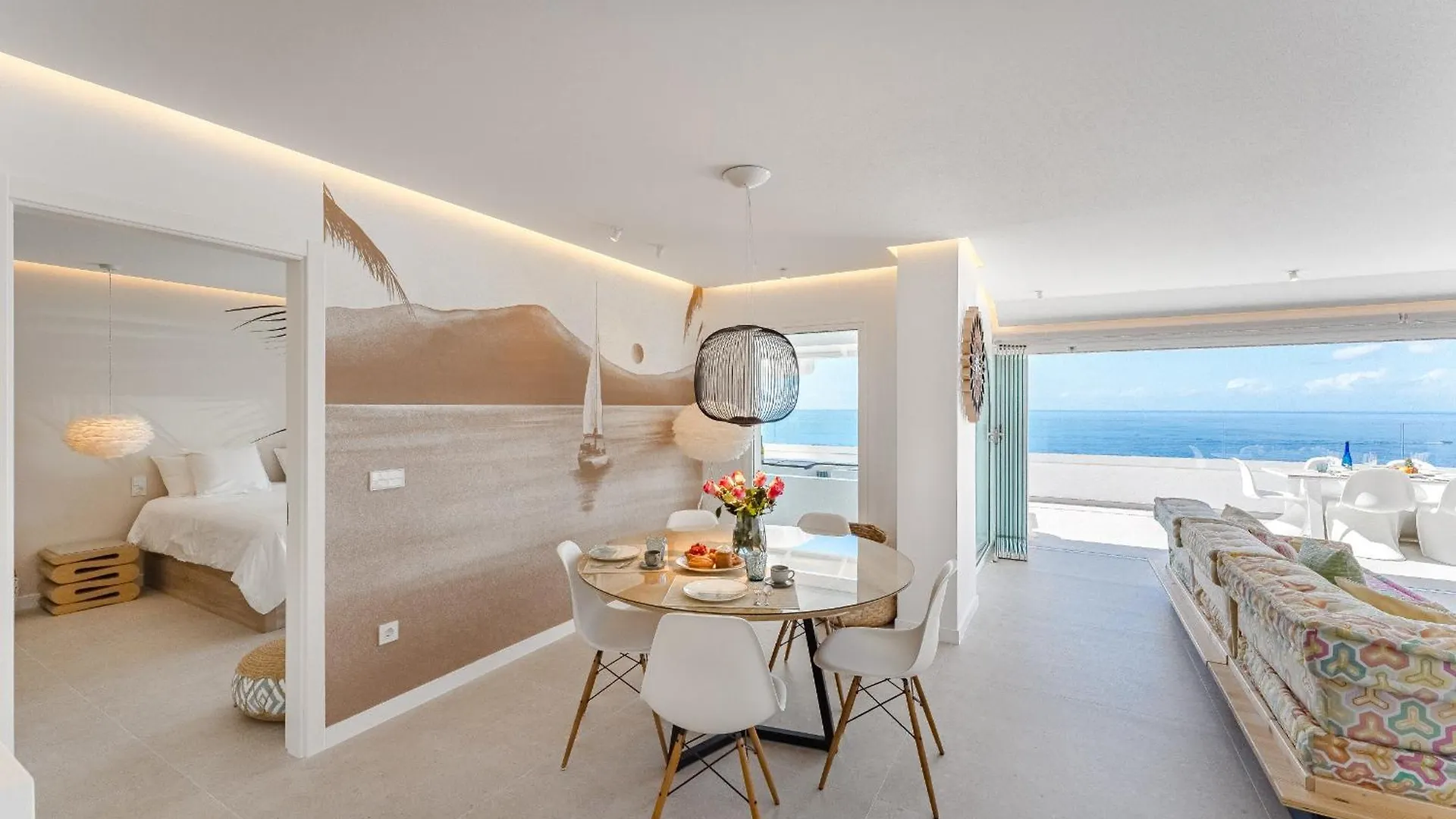 Blue Haven - Ocean View Penthouse With Jacuzzi And Pool Apartment Acantilado de los Gigantes Spain